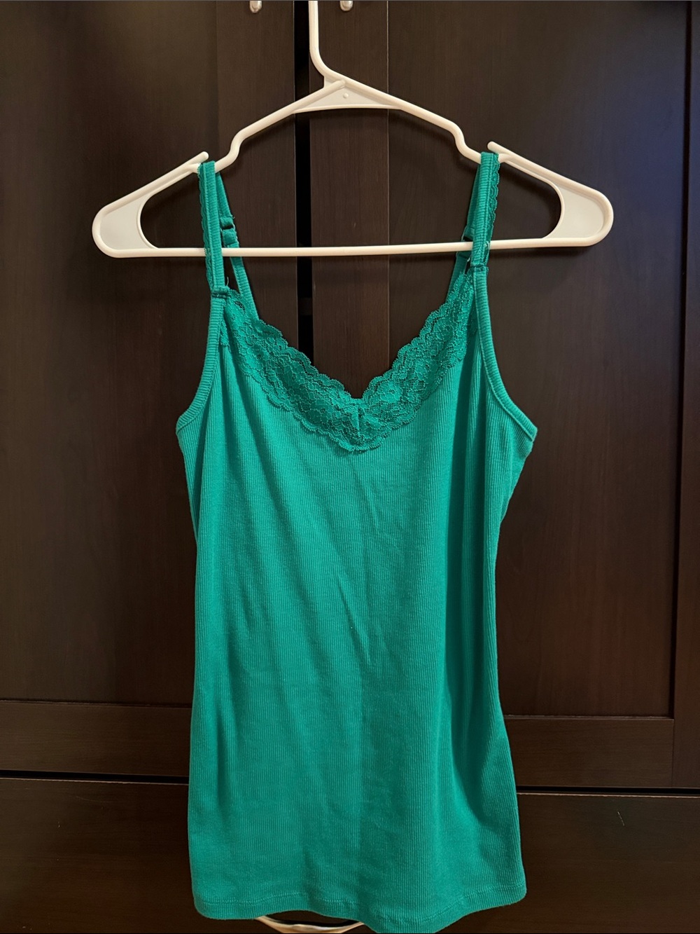 OLD NAVY Women’s Lace Trim Cami Tank Top - Green